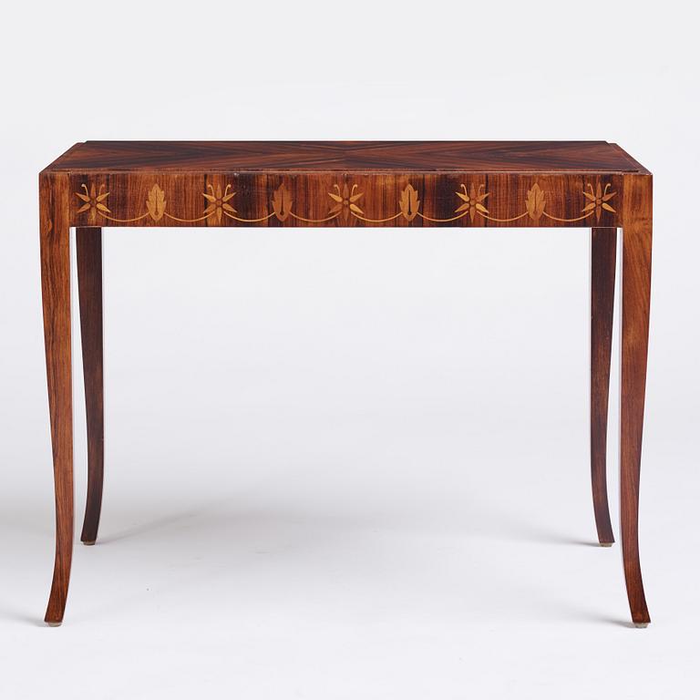 Reiners Möbelfabrik, a Swedish Grace coffee table, dated 26 2 1946.