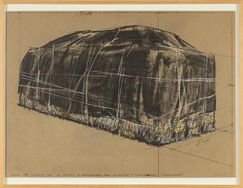 Christo & Jeanne-Claude, färgserigrafi, signerad och numrerad 116/200.