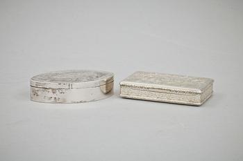 DOSOR, 2 st, silver, Österrike-Ungern,  samt Sverige. 1800-talets mitt. Vikt tot 160 g.