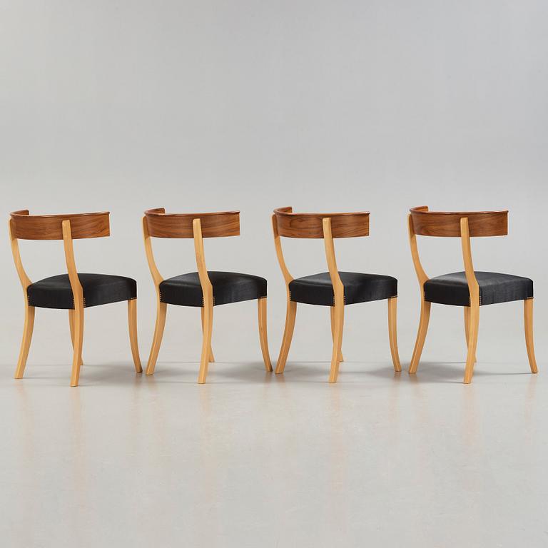 Josef Frank, stolar, 4 st, Firma Svenskt Tenn, modell 300.