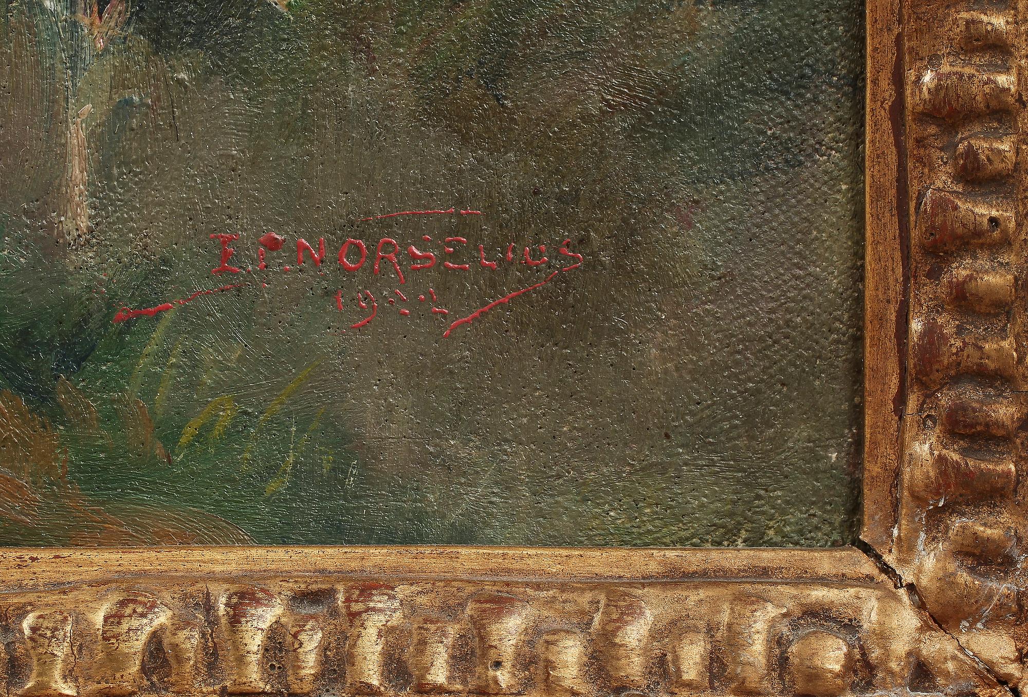 ERIK NORSELIUS, olja på duk, sign.