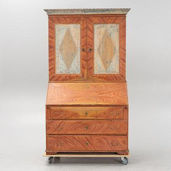 A painted cabinet, early 19th Century.