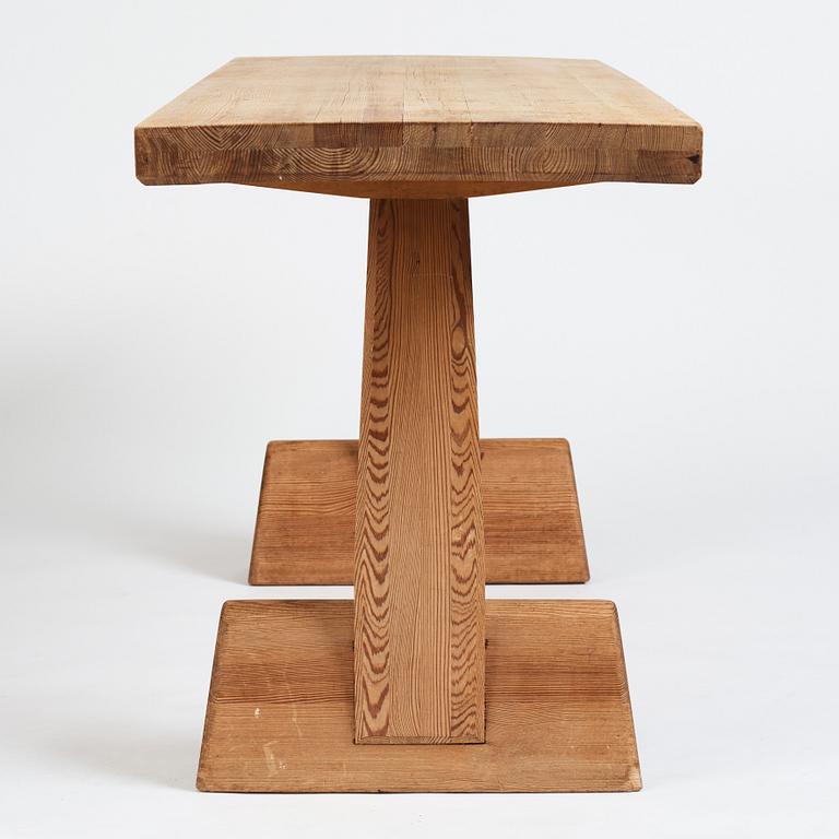 Axel Einar Hjorth, a stained pine "Utö" table, Nordiska Kompaniet, Sweden 1930's.