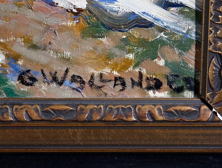 WALLANDER, GERDA. Olja på duk, sign.