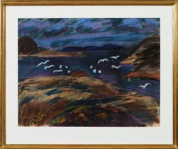 Inge Schiöler · INGE SCHIÖLER, pastell, signerad och daterad 1962.