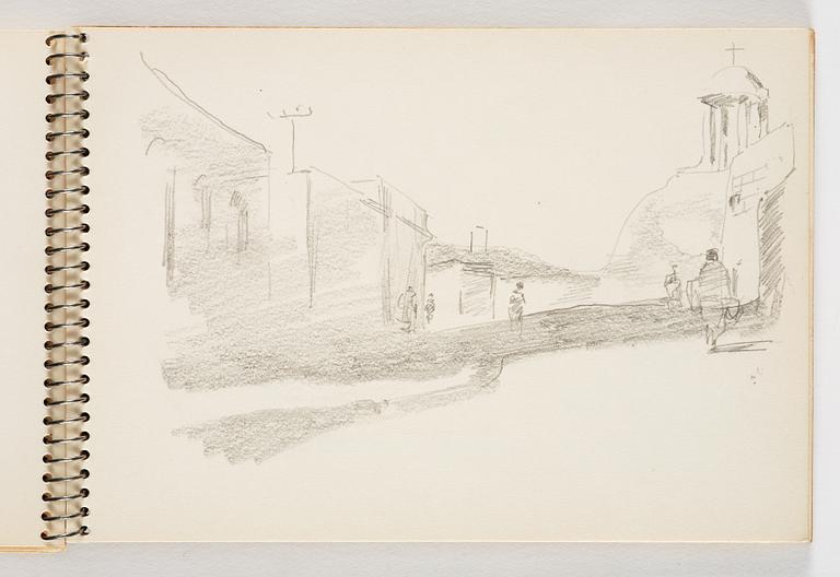 Lotte Laserstein, 4 skissböcker med blyertsteckningar.