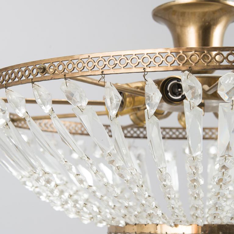 Chandelier, later half of the 20th century.