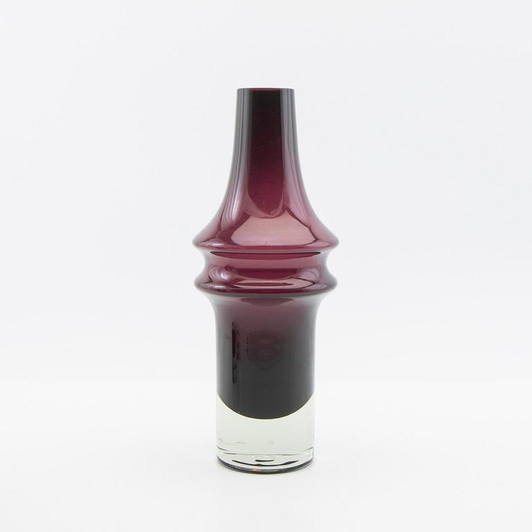 Tamara Aladin, vases, 5 pcs, glass, Riihimäen Lasi, Finland, 1960s/70s.