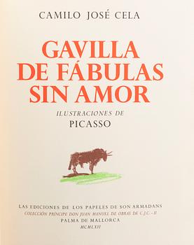 BOK, "Gavilla de fabulas sin amor" Camilo Jose Cela, Illustrerad av Picasso.