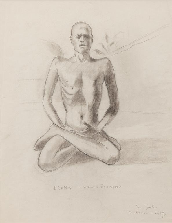 Einar Jolin, "Brama i yogaställning".