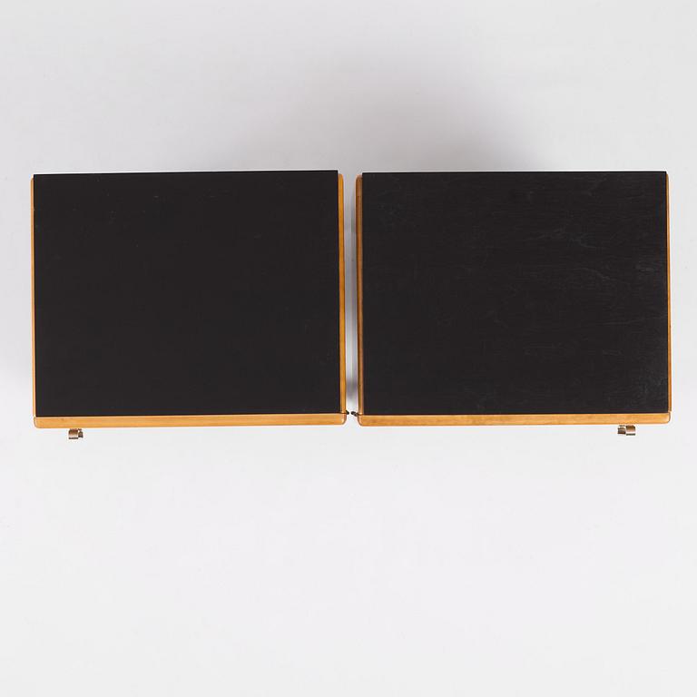 Axel Einar Hjorth, a pair of "Svea" bedside tables, Nordiska Kompaniet, 1934.