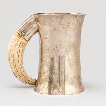 A silver jug made by Axel Bergman, Stockholm in 1904.