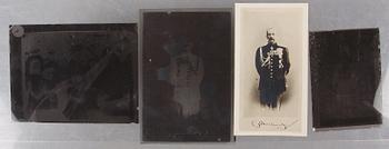 PARTI FOTONEGATIV PÅ GLASPLÅTAR, 7 st, bla Wladimir Woyeikow, ryska motiv, troligen 1920-tal.