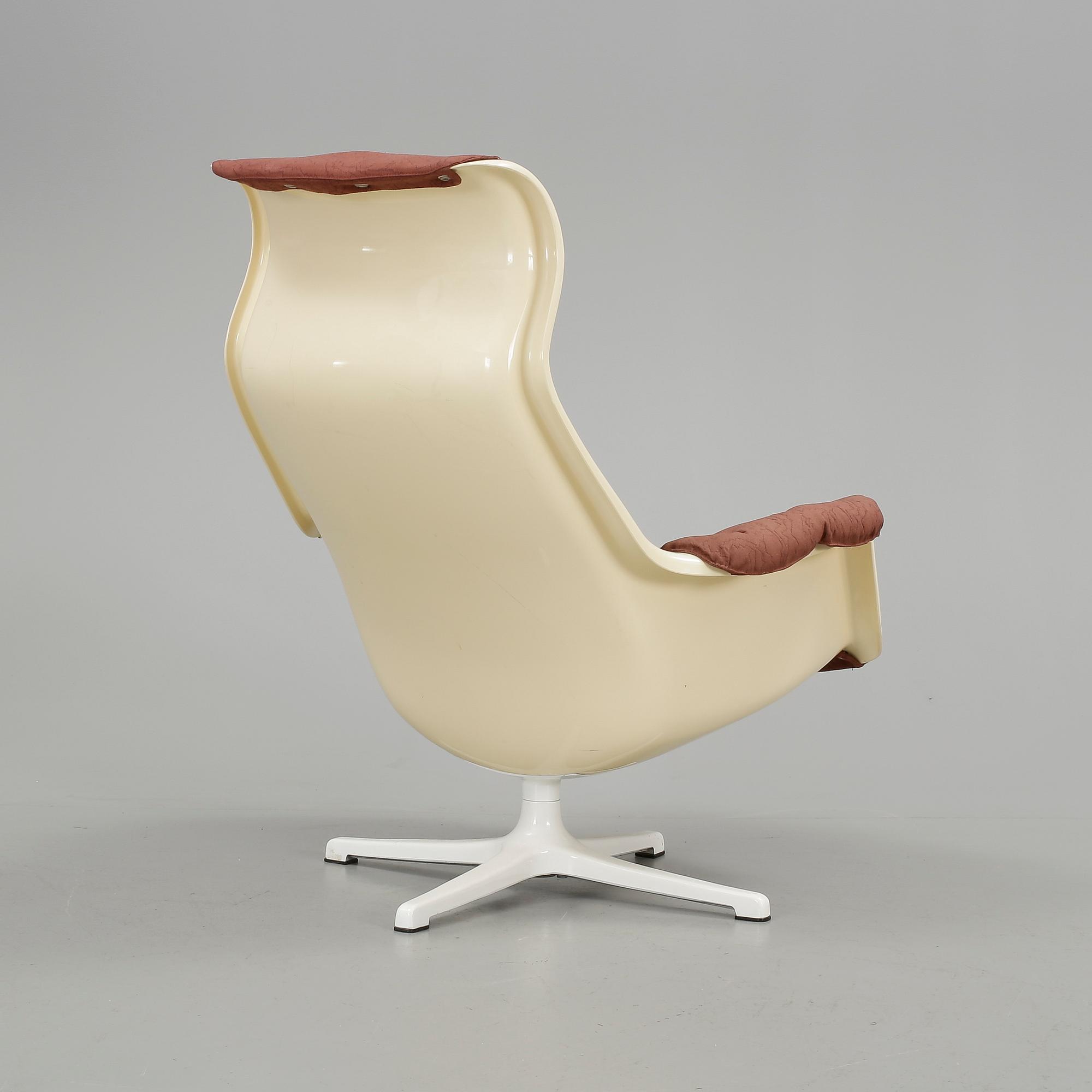 FÅTÖLJ, "Galaxy", Alf Svensson & Yngvar Sandström, Dux, 1970-tal.