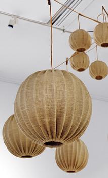 Hans-Agne Jakobsson, a Swedish Modern 14 light ceiling lamp, Markaryd, Sweden 1950's-60's.