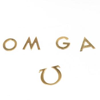 Omega, a display case.