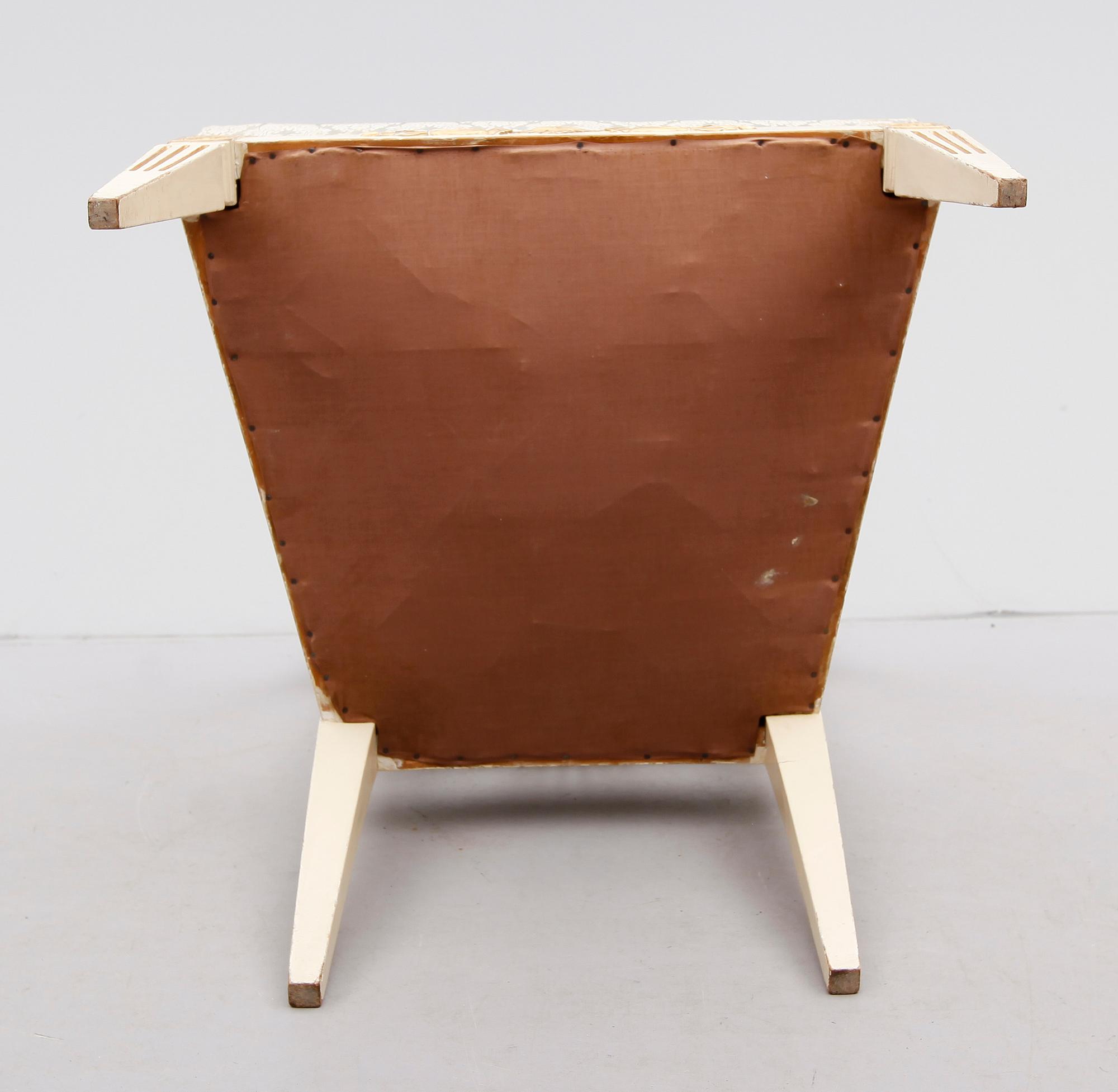 KARMSTOL, gustaviansk stil, 1900-första hälft.