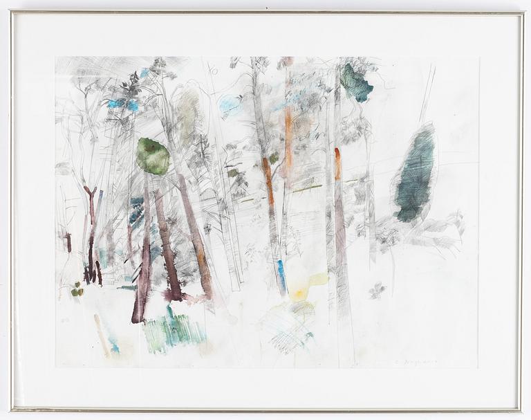 Carl Wargh, watercolour, signed and dated 2004.