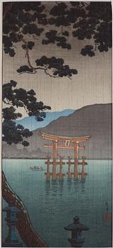 KOITSU TSUCHIYA, woodblockprint. Japan, 20th Century.