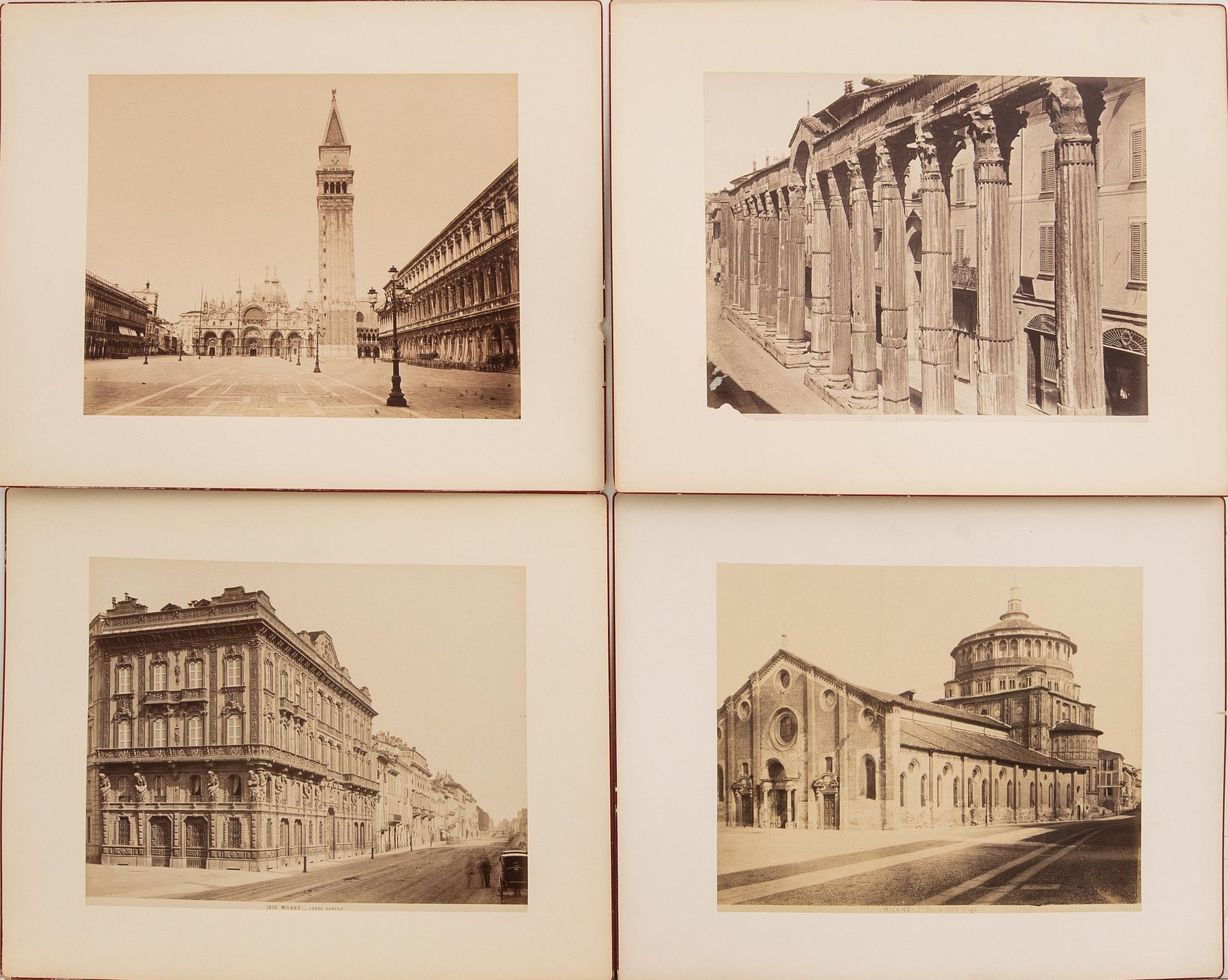 Fotografer 14 st sent 1800-tal Italien.