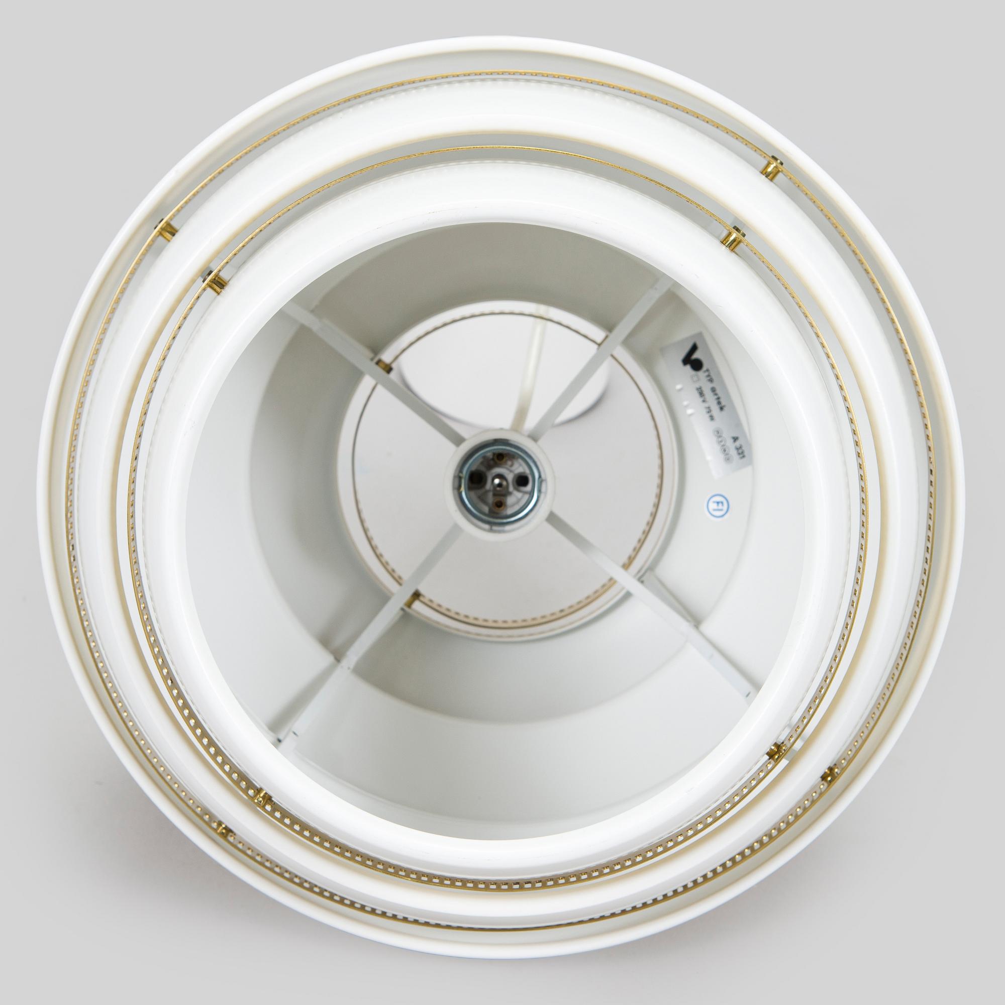 Alvar Aalto, ceiling lamp, "Beehive" A331, Valaisinpaja / Artek, late 20th century.
