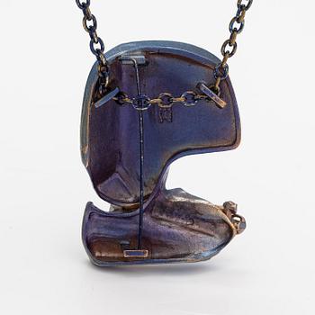 Björn Weckström, A flame bronze necklace "International Arms Inc.". Lapponia.