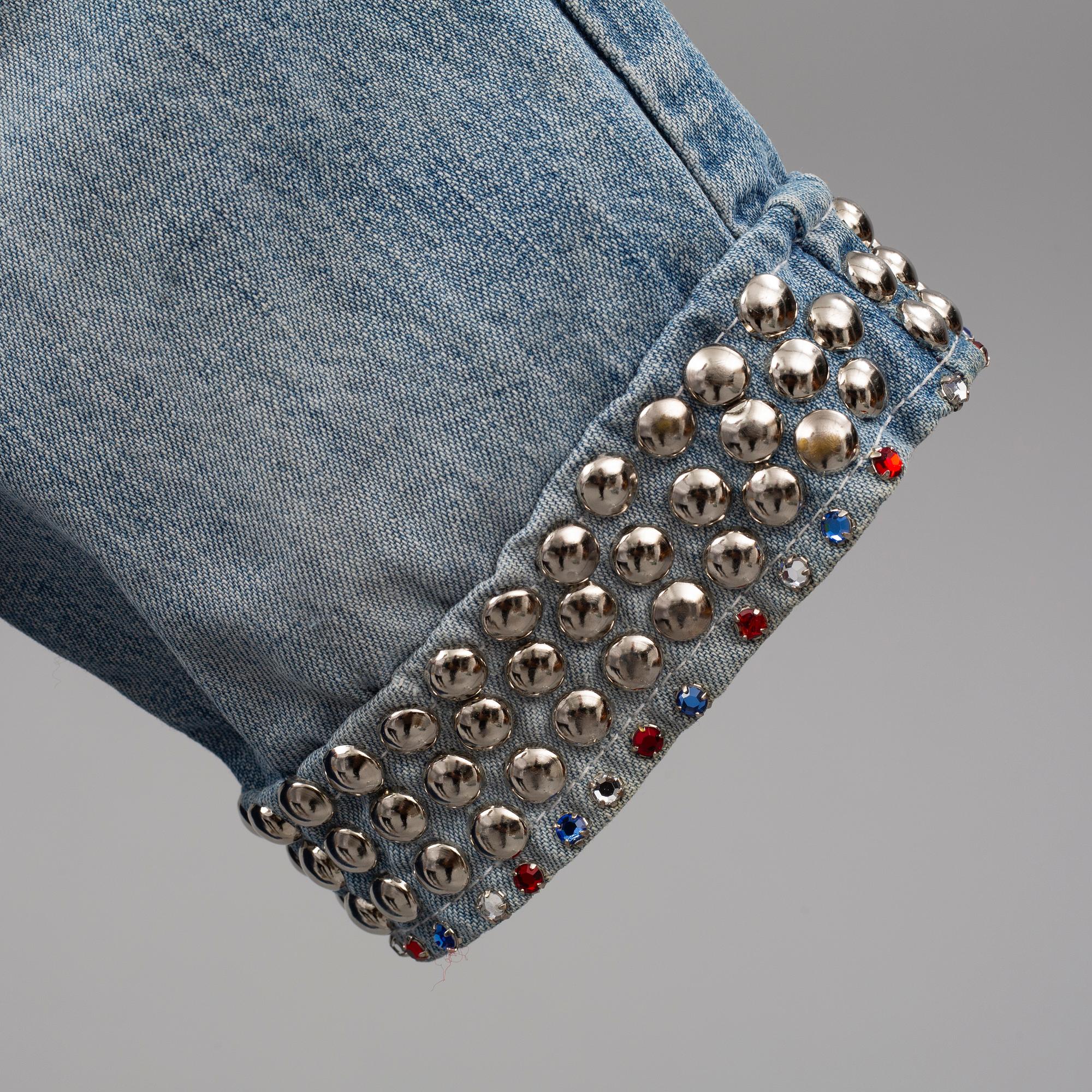 A studded denim shirt worn by Benny Andersson from ABBA.