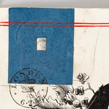 A British letter of patent with wax seal conferring upon Sir Henry Wheatley (1777-1852) the title and rank of Baronet.