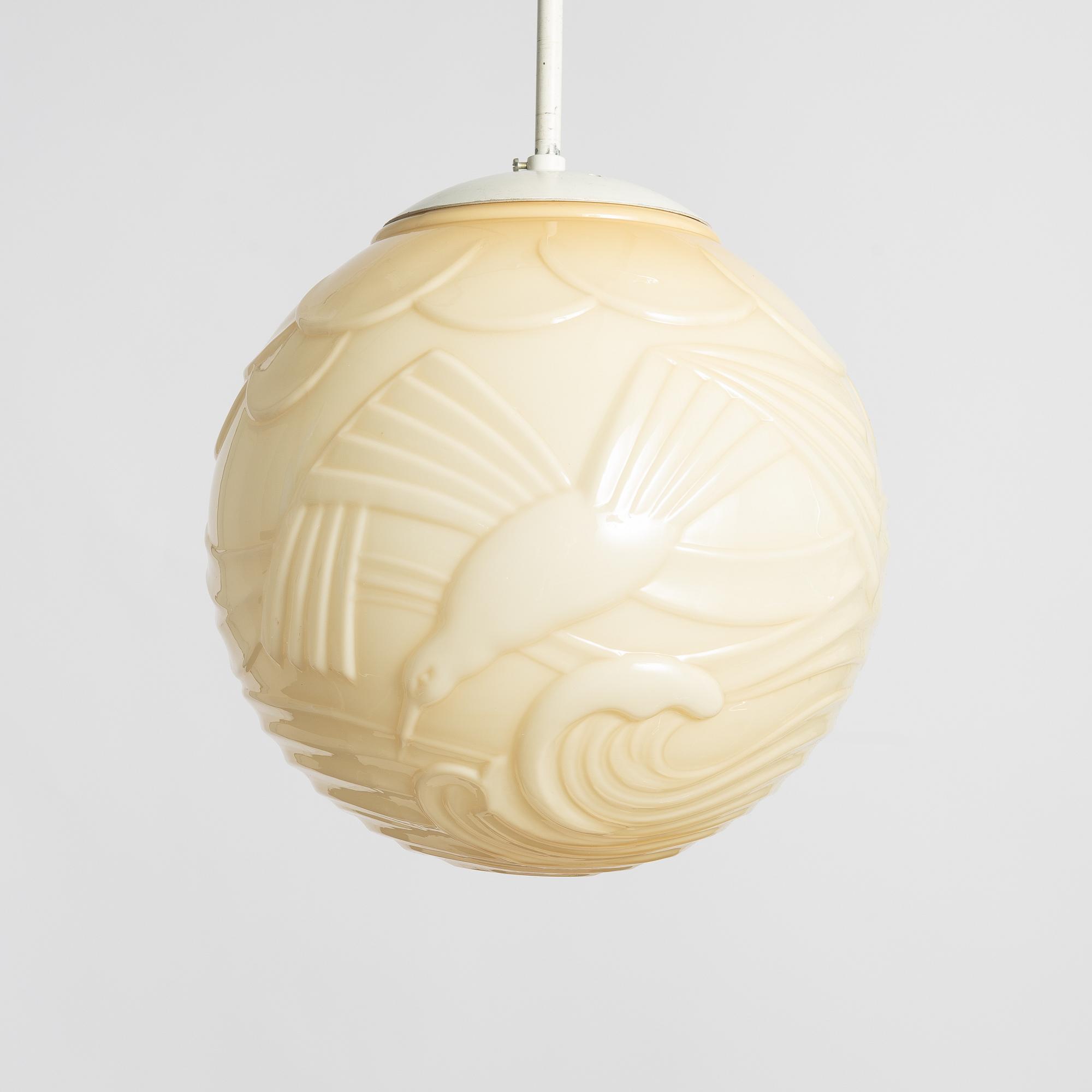 A Swedish Grace ceiling lamp, 1930's.