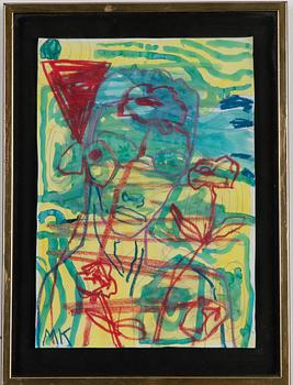 Mauritz Karström, mixed media on paper.