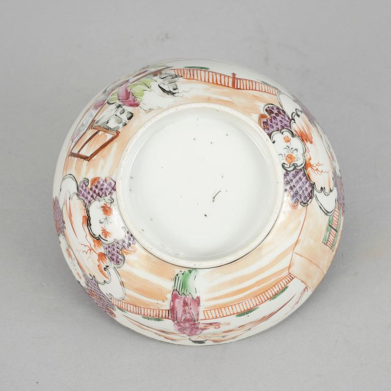 SKÅL, mandarinporslin, Kina, Qingdynastin, Qianlong (1736-1795).