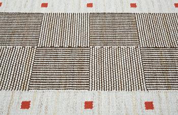 Märta Måås-Fjetterström, A CARPET, "Korgmattan", flat weave, ca 255 x 84 cm, signed AB MMF.