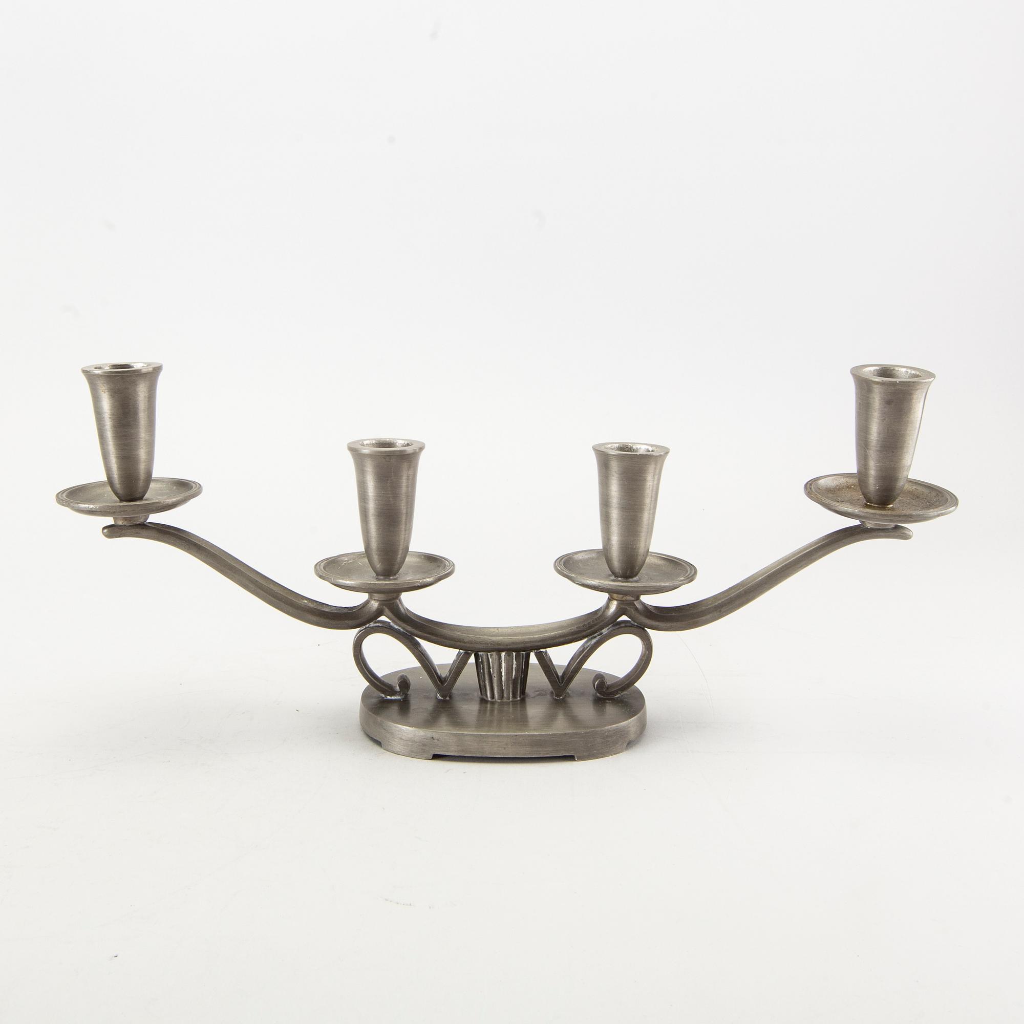 GAB kandelabrar ett par tenn 1938.