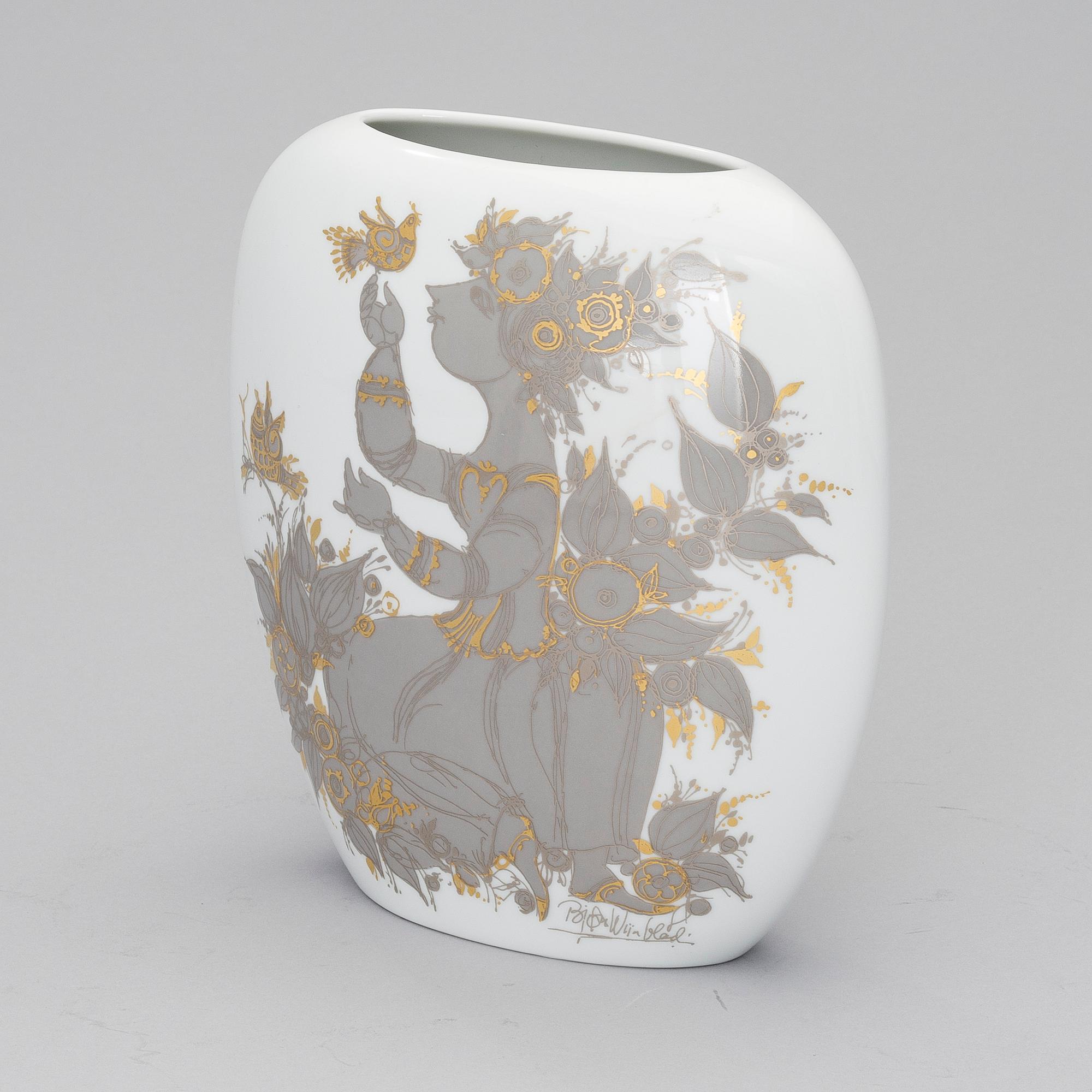 BJÖRN WIINBLAD, VAS, porslin, Studio-linie, Rosenthal, 1900-talets andra hälft.