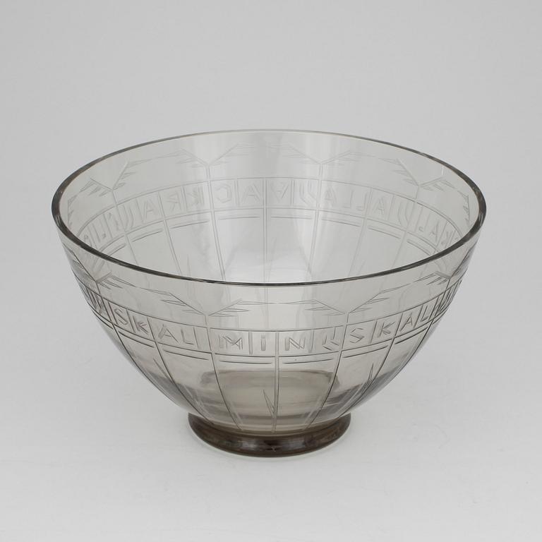 SKÅL, glas, 1900-talets första hälft.