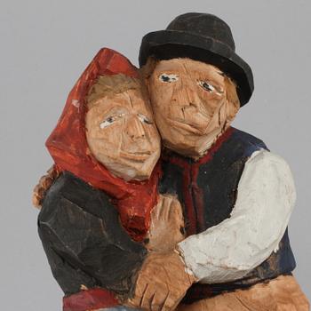 ANDERS BLANCK, träskulptur, omkring 1900-talets mitt.