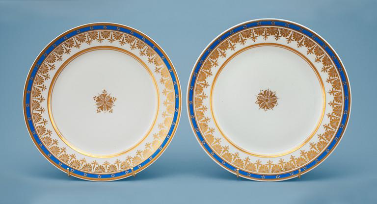 A SET OF TWO PLATES.