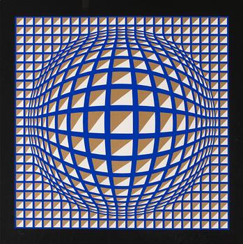 505. Victor Vasarely, Geometrisk komposition.