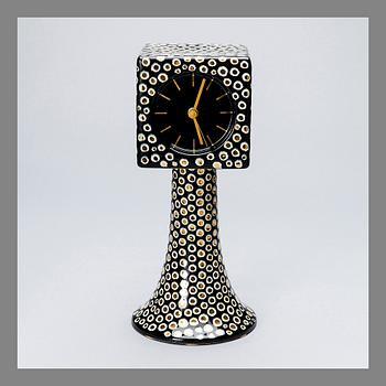 BIRGER KAIPIAINEN, CERAMIC CLOCK. Marked Birger Kaipiainen, Arabia.