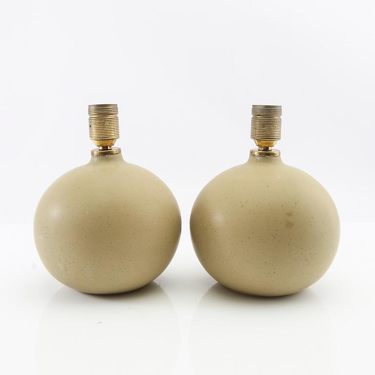 Table lamps, a pair from the second half of the 20th century.