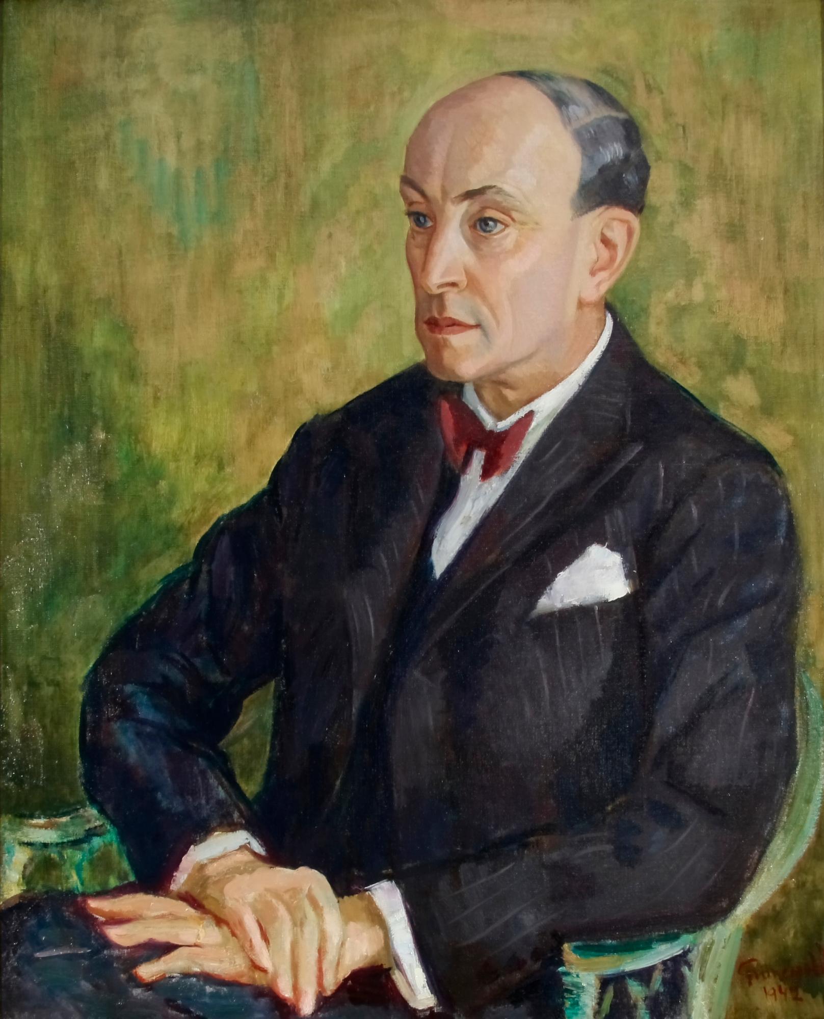 GRÜNEWALD, ISAAC, olja på duk, sign Grünewald o dat 1942.