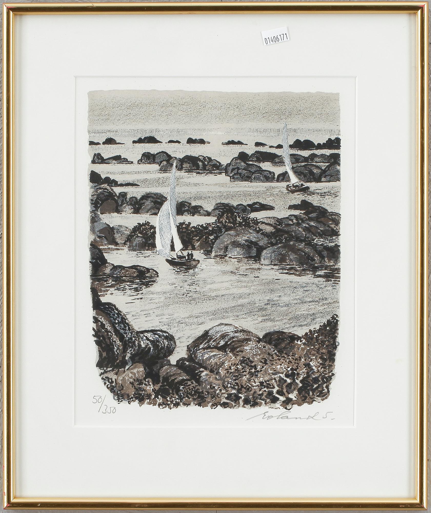 ROLAND SVENSSON, färglitografi, signerad och numrerad 55/350.