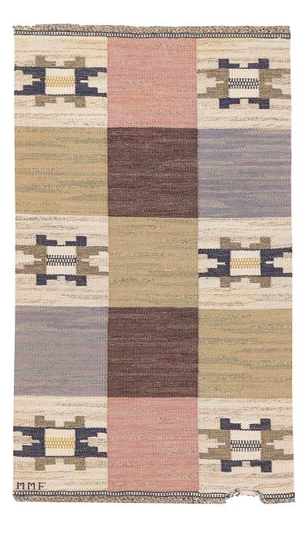 Märta Måås-Fjetterström, matta, "Rutmattan", rölakan, ca 176 x 101 cm, signerad MMF.