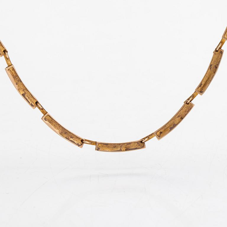 Björn Weckström, kaulakoru "Tunturi", 14K kultaa. Lapponia 1973.