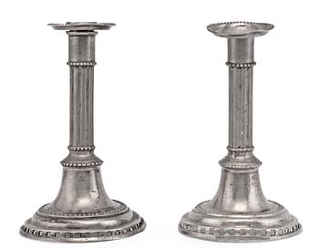 587. A PAIR OF CANDLEHOLDERS.