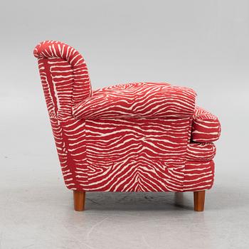 Josef Frank, a model 568 armchair, Firma Svenskt Tenn, Sweden.