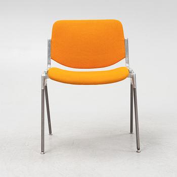 Giancarlo Piretti, a set of eight chairs, Castelli, Italy, second half of the 20th century.