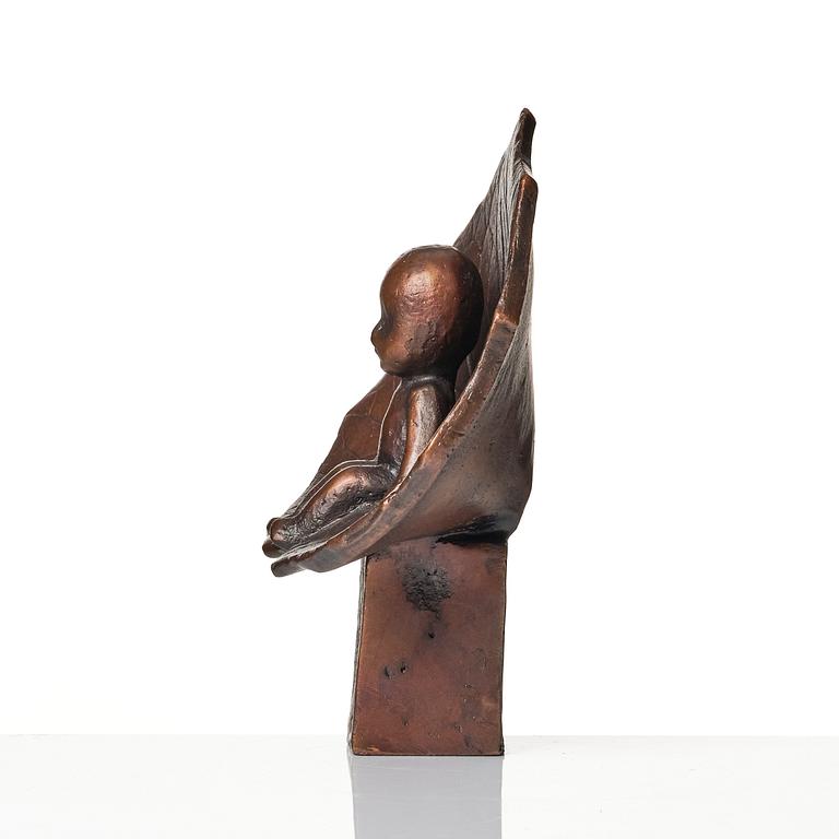 Lisa Larson, skulptur "Tummelisa", brons, Scandia Present, ca 1978, nr 145.