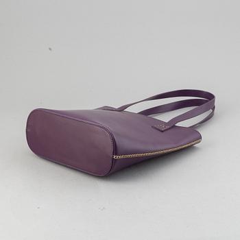 Mulberry, a purple leather handbag.