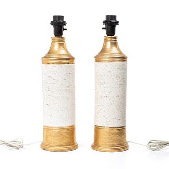 Table lamps, a pair, Bergboms, second half of the 20th century.